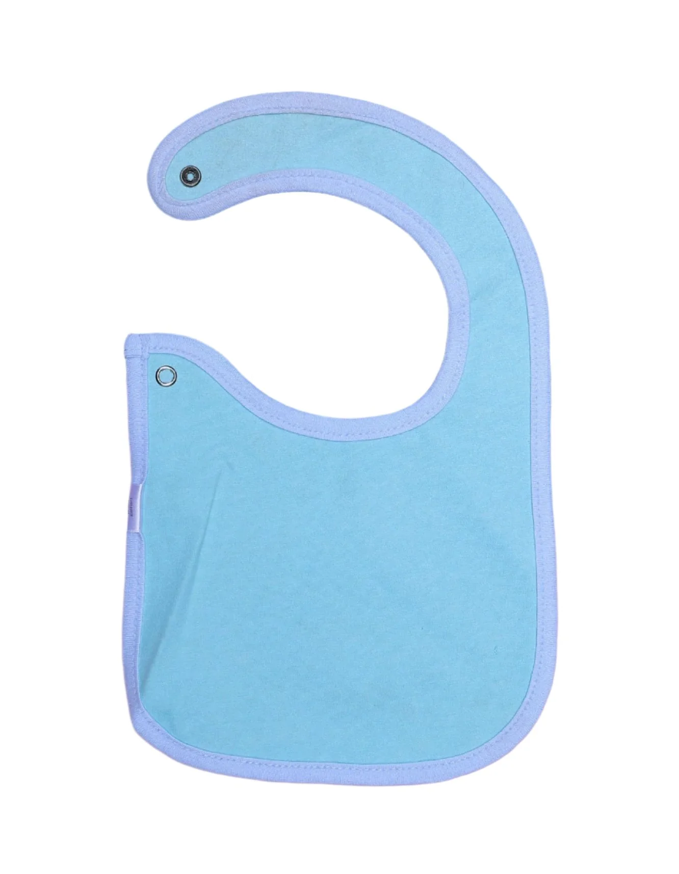 Zubaida's Bib Light BLue with Cheeta Print - Image 2