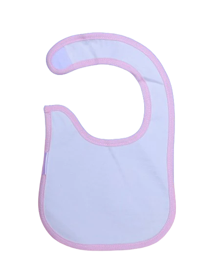Zubaida's Bib Light Pink & Gray - Image 2