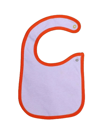 Zubaida's Bib Light Pink & Orange