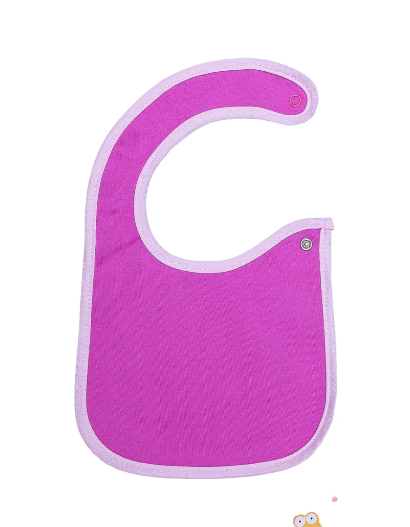Zubaida's Bib Magenta and Pink Border