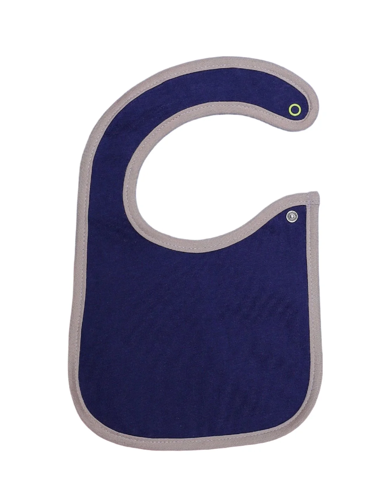 Zubaida's Bib Navy Blue & Gray