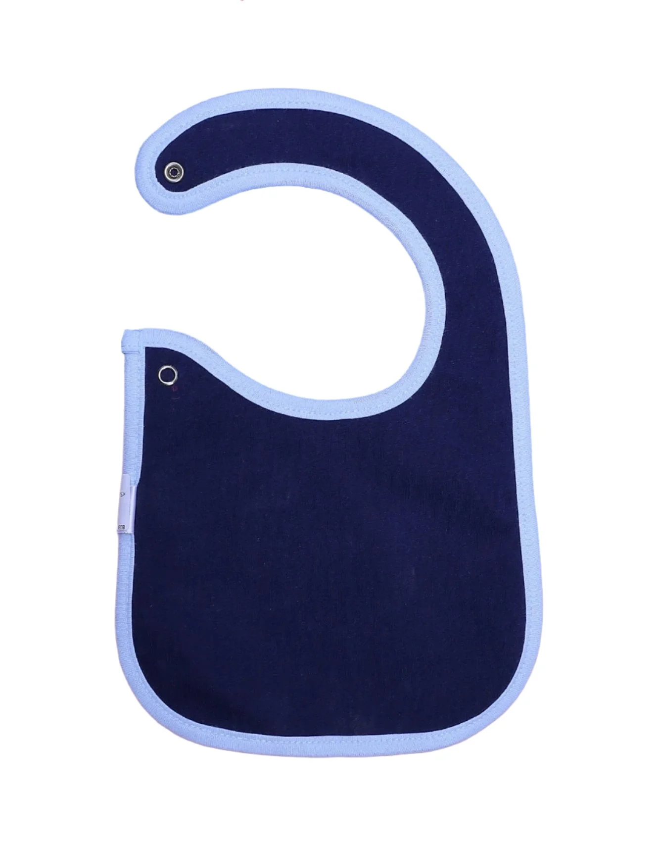 Zubaida's Bib Navy Blue & Light Blue with Polka Dots - Image 2