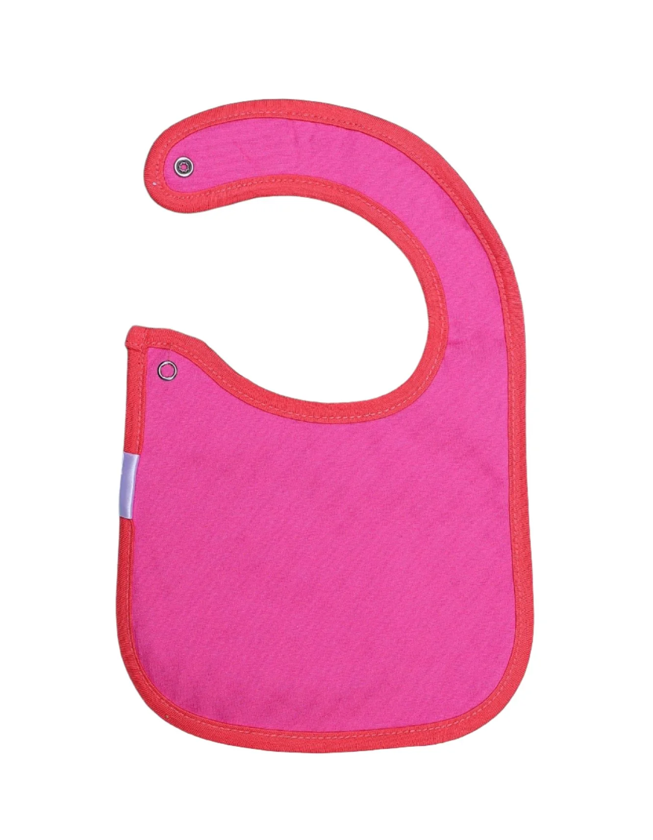 Zubaida's Bib Navy Blue with Pink Borders - Image 2