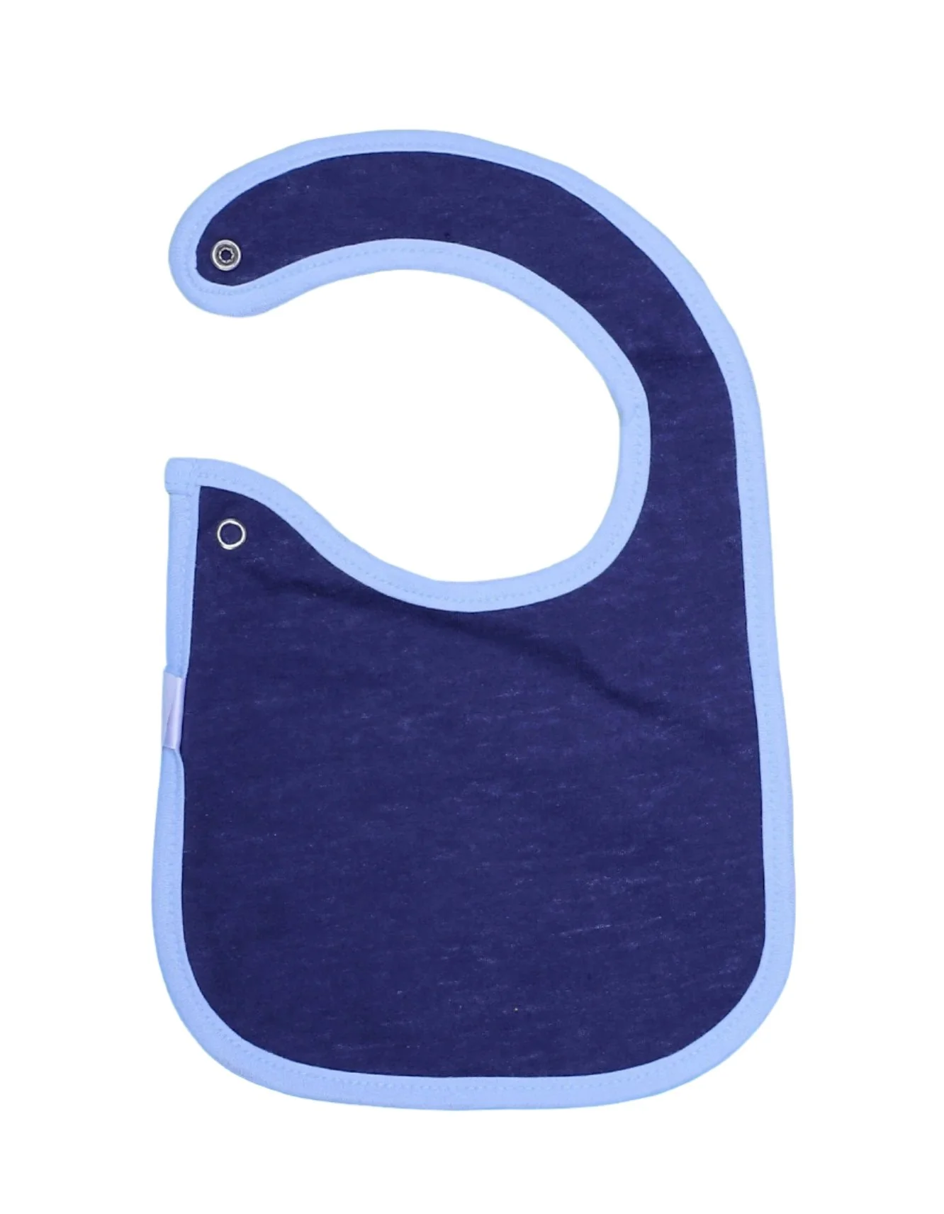 Zubaida's Bib Navy Blue with Pink Polka Dot - Image 2