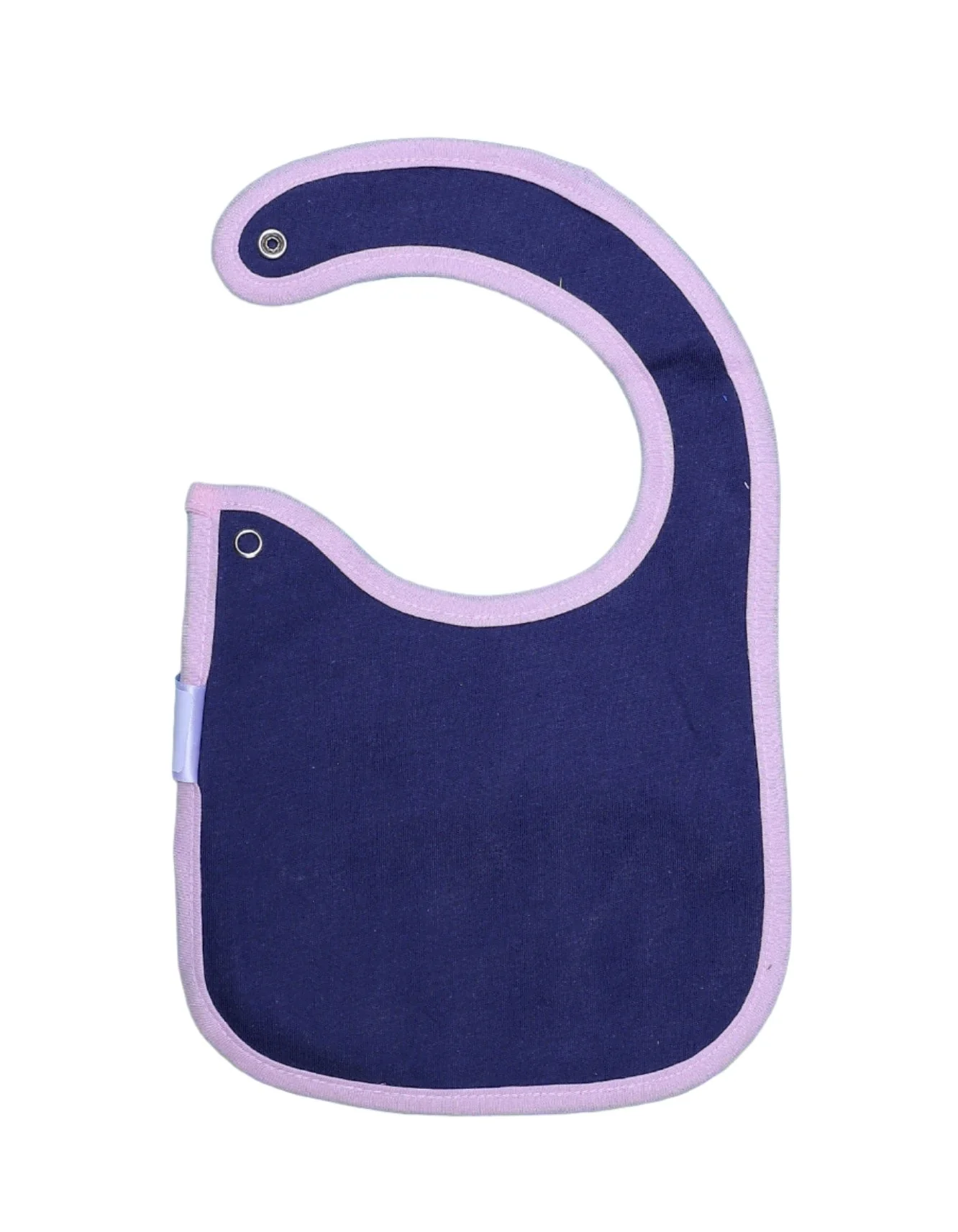Zubaida's Bib Navy Blue with Purple Border - Image 2