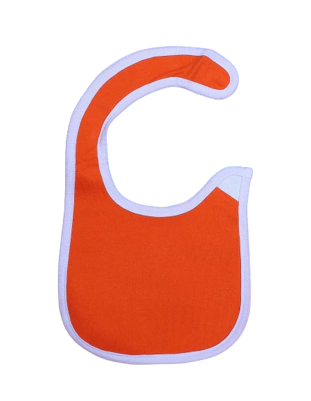Zubaida's Bib Orange & Blue