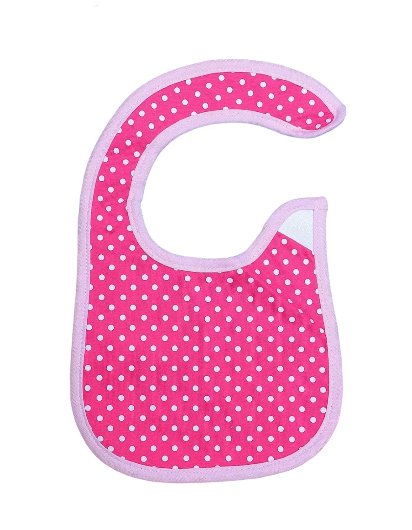 Zubaida's Bib Pink Polka Dot