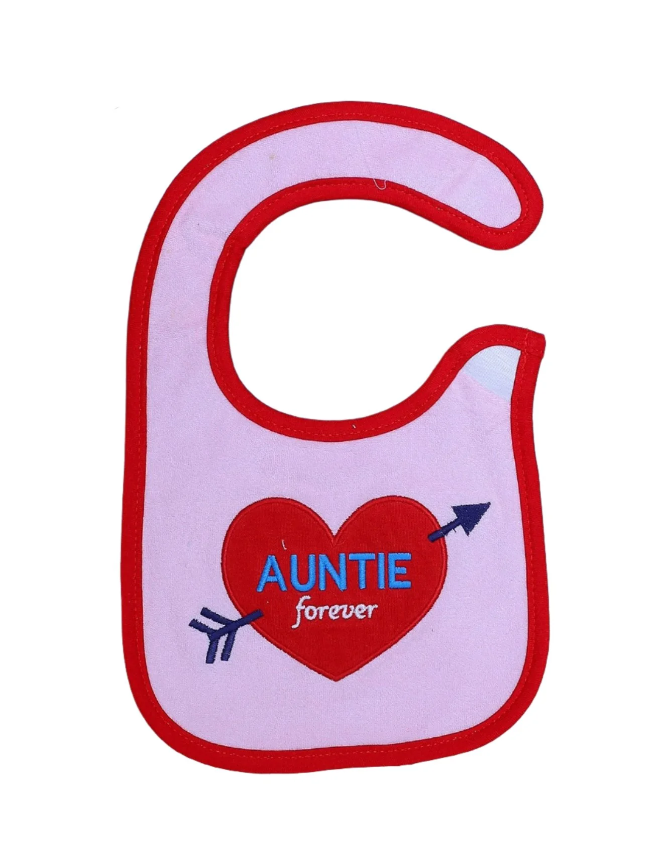 Zubaida's Bib Pink & Red - Auntie Forever