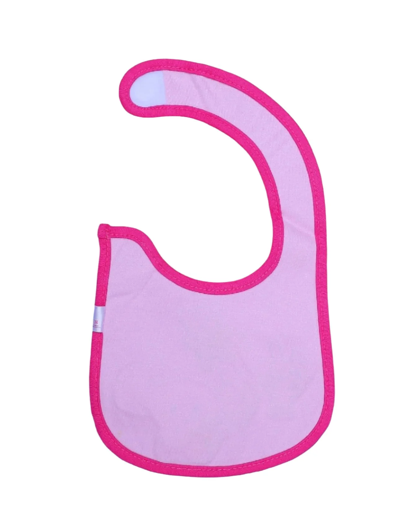 Zubaida's Bib Pink with Pink Embriodered Elephant and Bear - Image 2