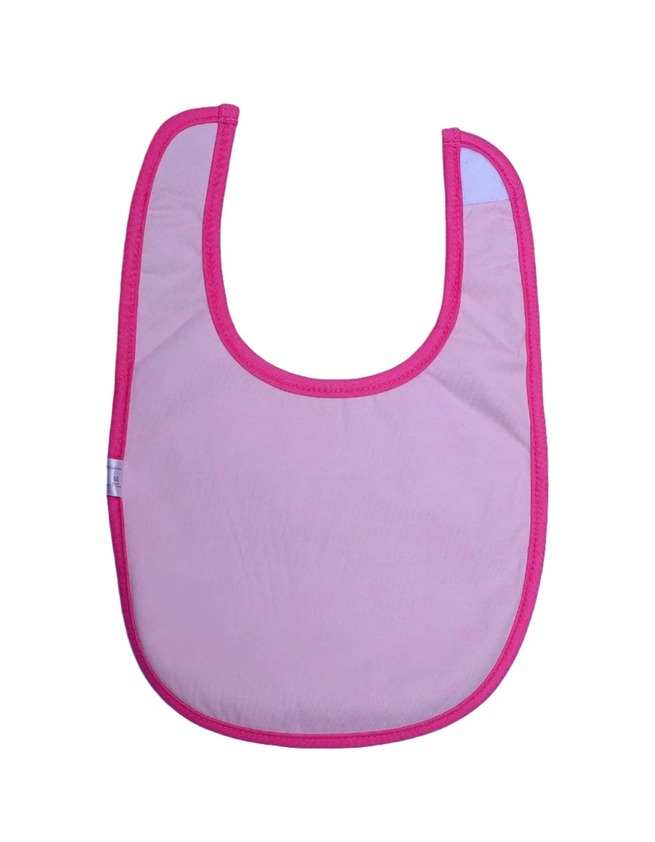 Zubaida's Bib Pink with White Flowers - Image 2