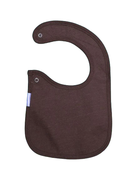 Zubaida's Bib White & Dark Brown - Image 2