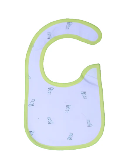 Zubaida's Bib White & Green