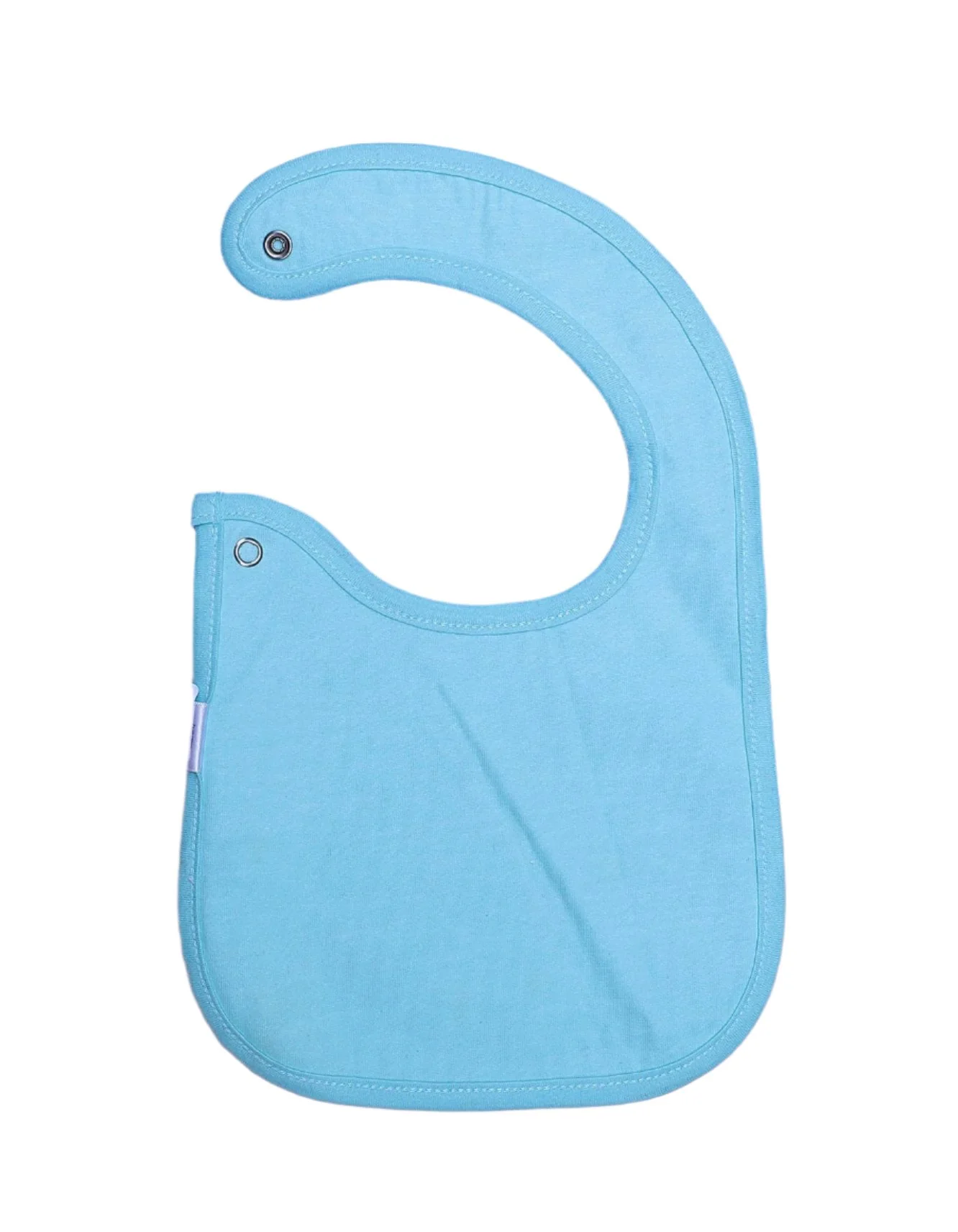 Zubaida's Bib White & Mint Blue with Puppies Theme - Image 2