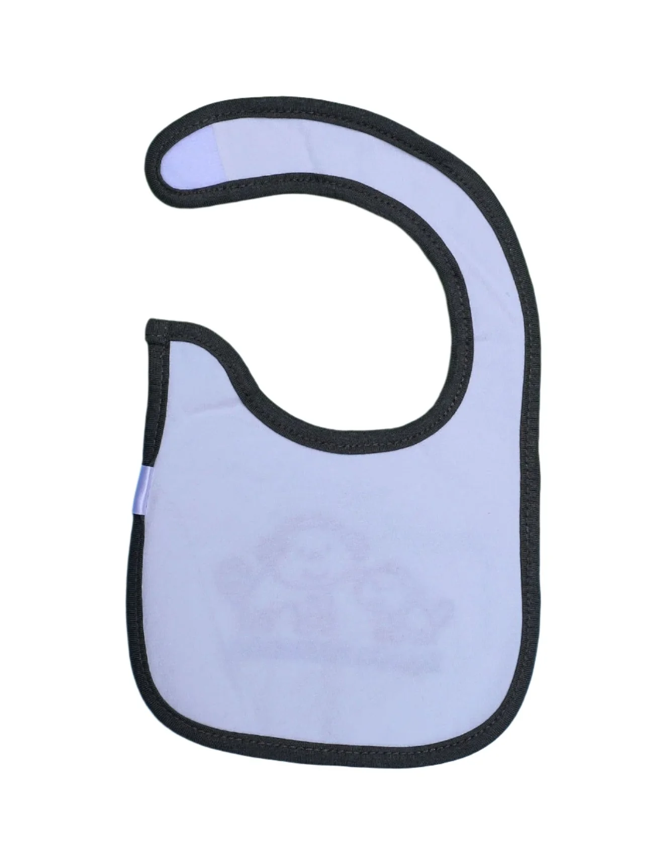 Zubaida's Bib White & Olive with Monkeys Print - Image 2