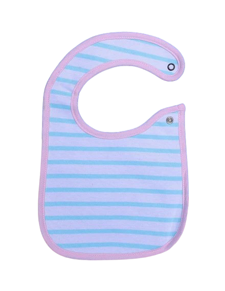 Zubaida's Bib White & Pink