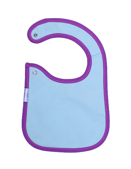 Zubaida's Bib White & Purple - Image 2