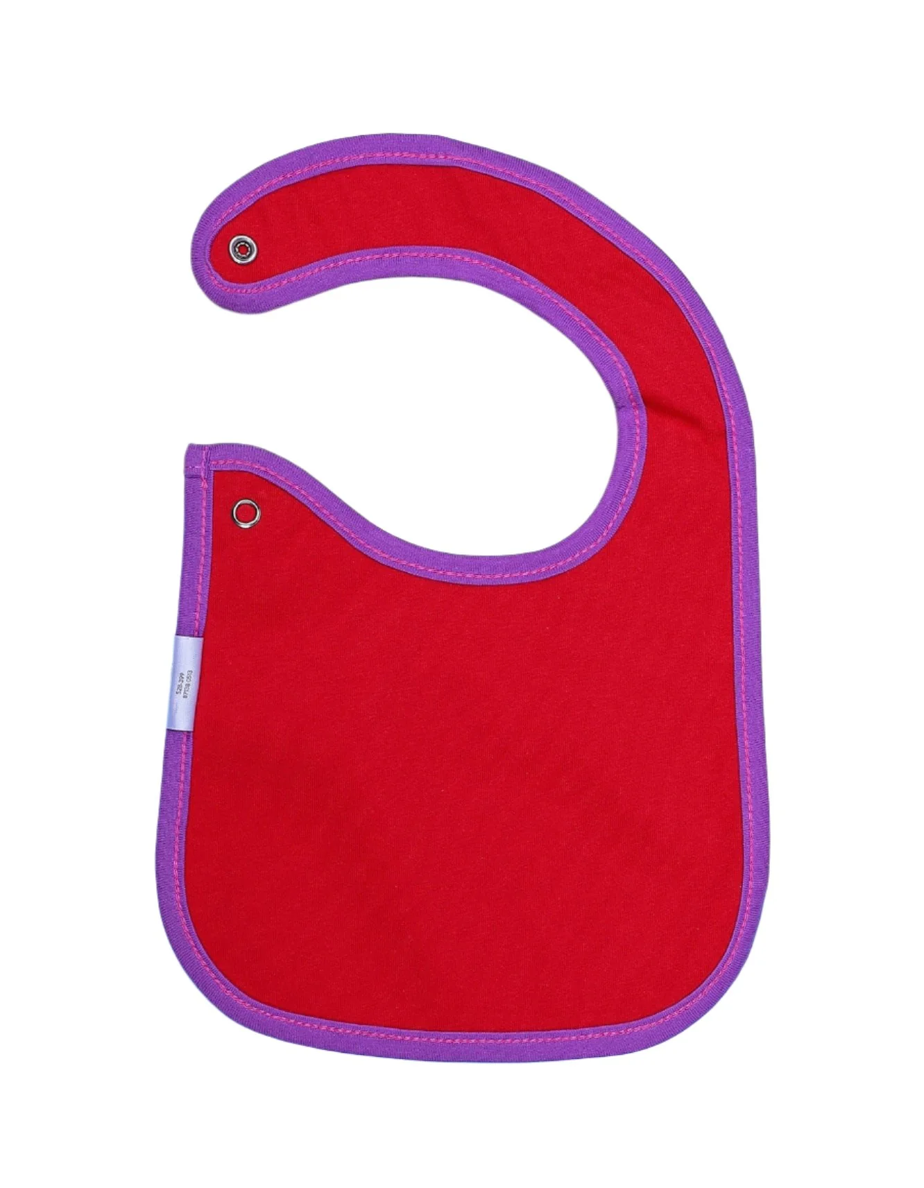 Zubaida's Bib White Purple Border - Image 2