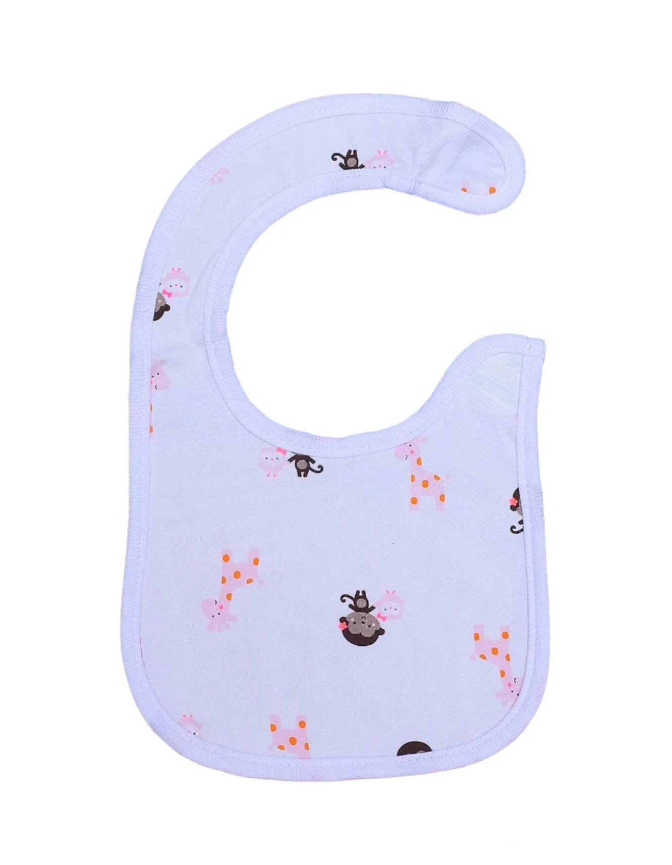 Zubaida's Bib White with Animals Theme