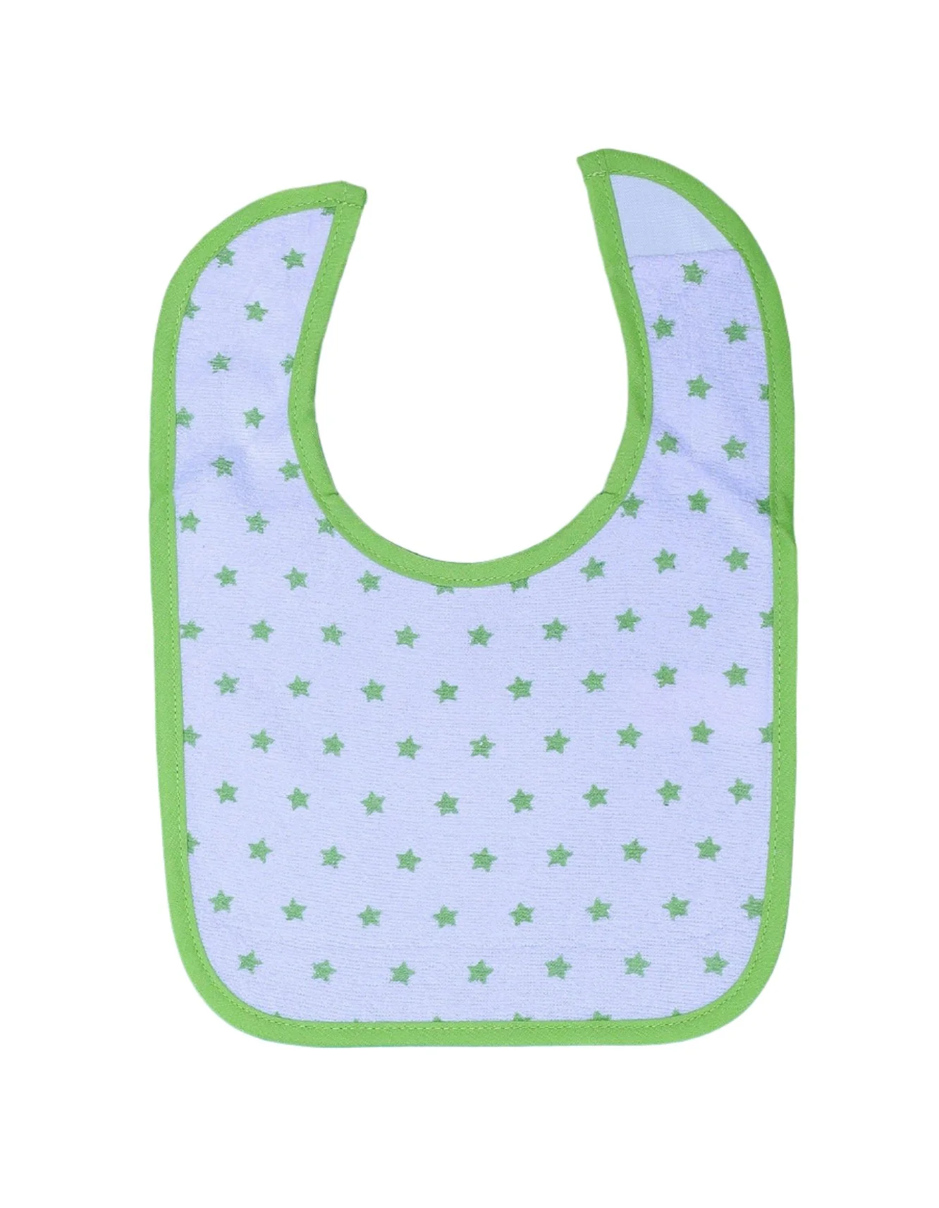 Zubaida's Bib White with Green Frog and Green Border - Image 2