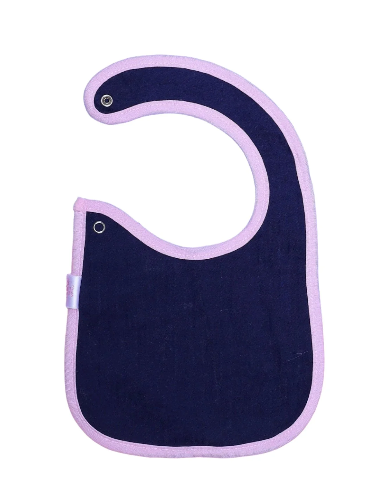 Zubaida's Bib White with Printed Monkeys and Pink Giraffe - Image 2