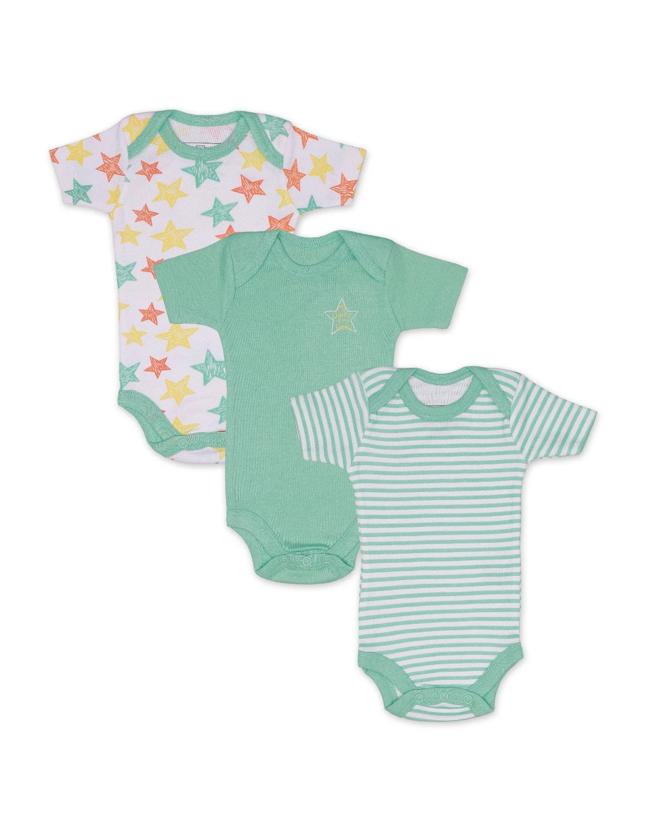 Zubaida's Body Suit Set Night Stars Theme Unisex - Pack of 3