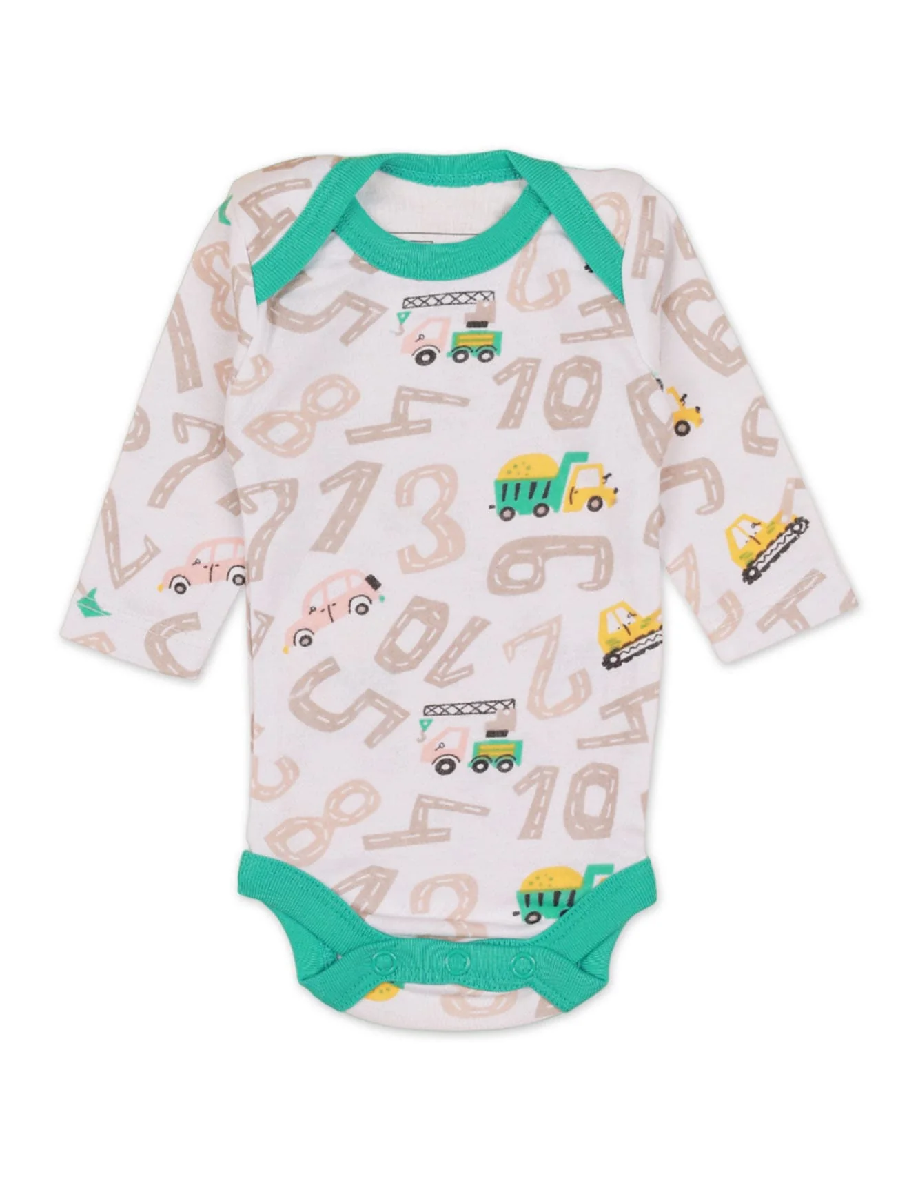 Zubaida's Body Suit Set Numbers Theme Boys - Pack of 3 - Image 4