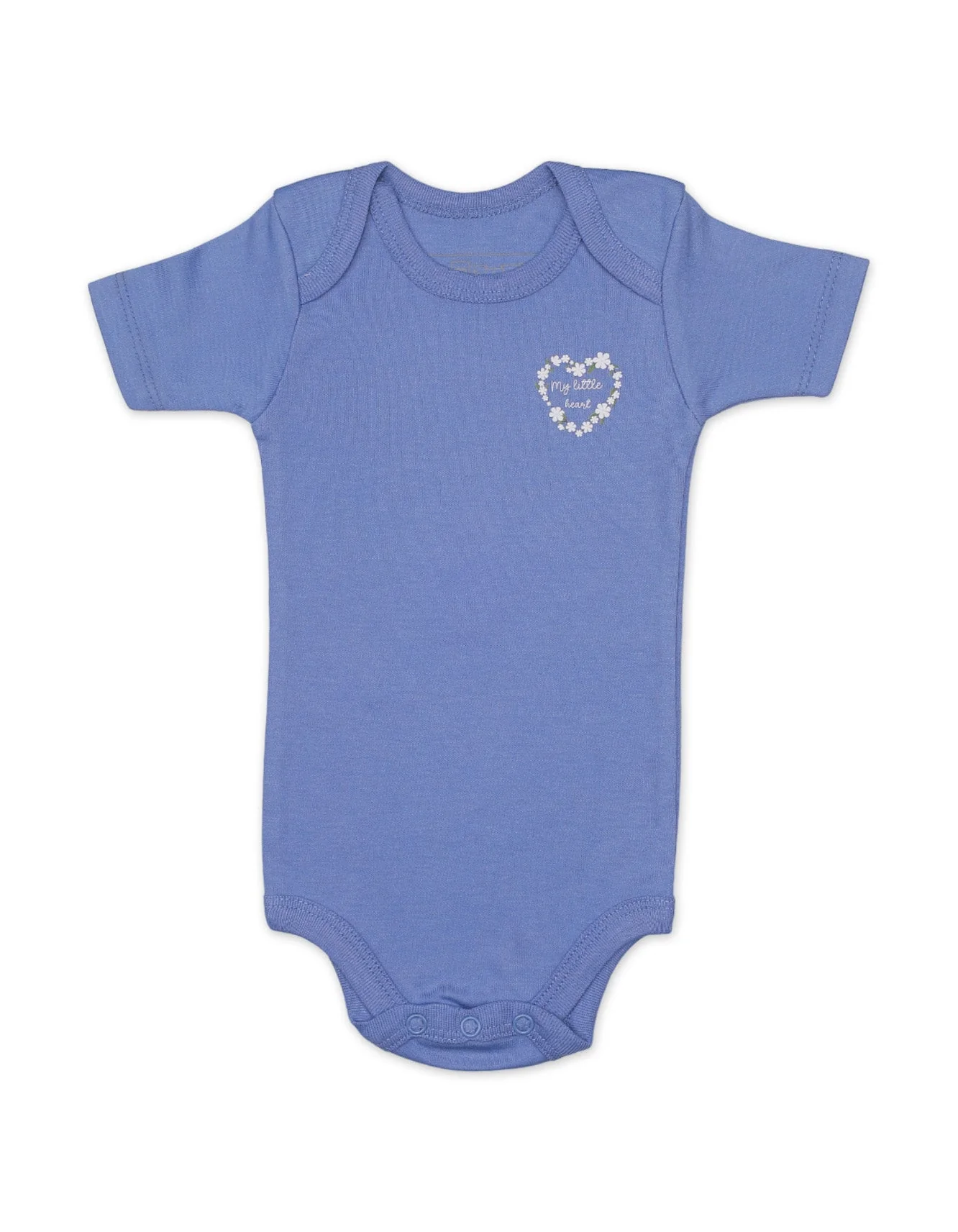 Zubaida's Body Suit Set with Flower Lilac Theme for Girls- Pack of 3 - Image 4