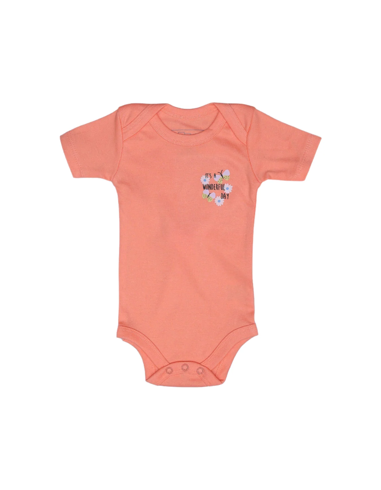 Zubaida's Body Suit Set with Floral Theme - Pack of 3 - Image 3