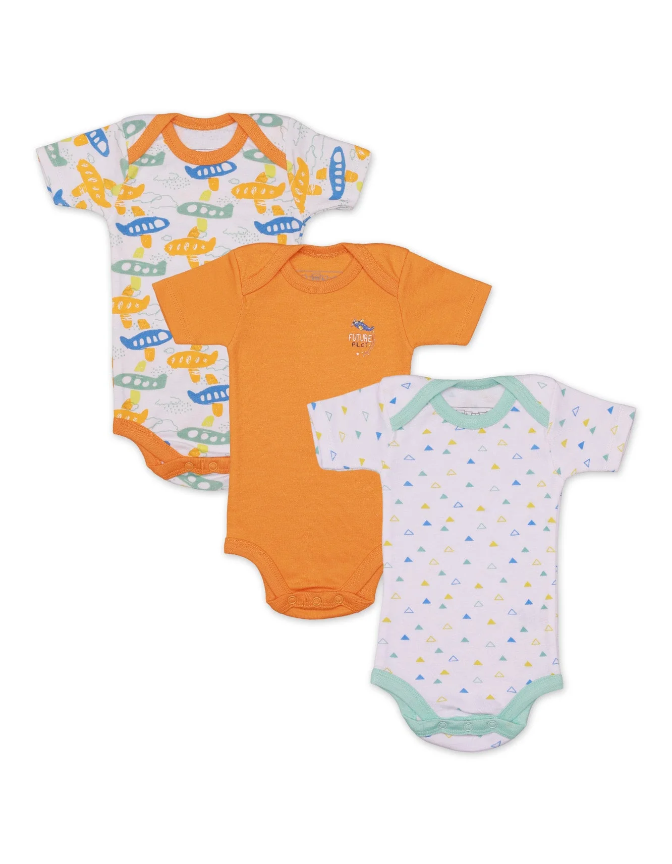 Zubaida's Body Suit Set with Pilot Theme for Boys- Pack of 3
