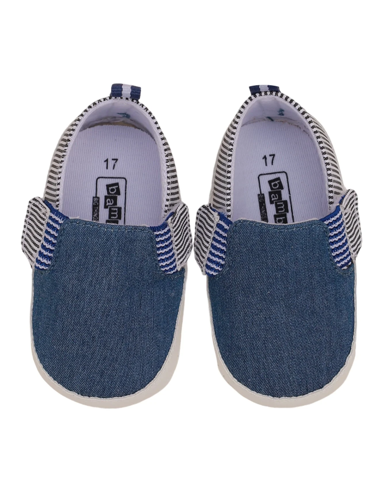 Booties Denim with Stripes for Boys - Image 2