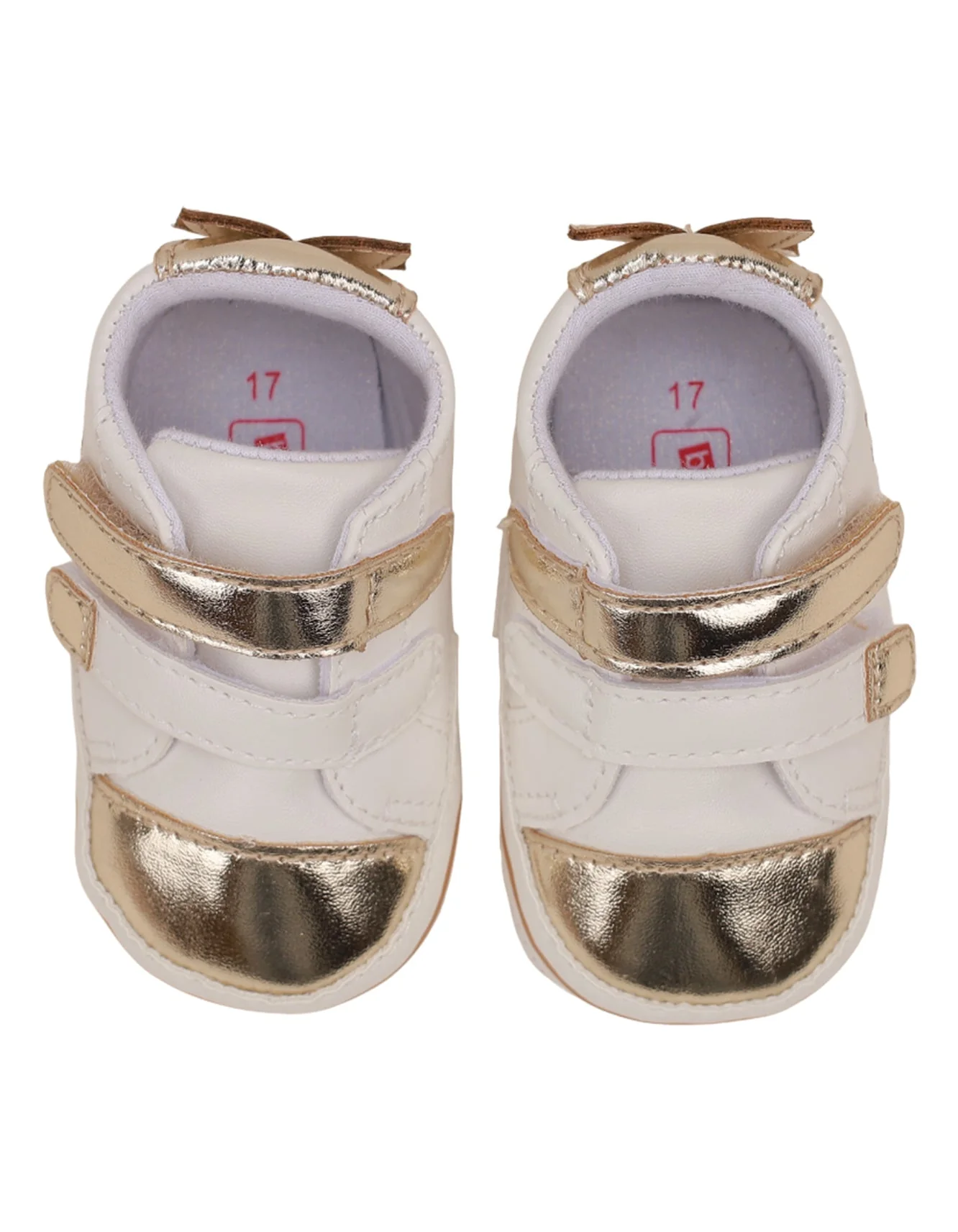Booties Gold & White for Girls - Image 2