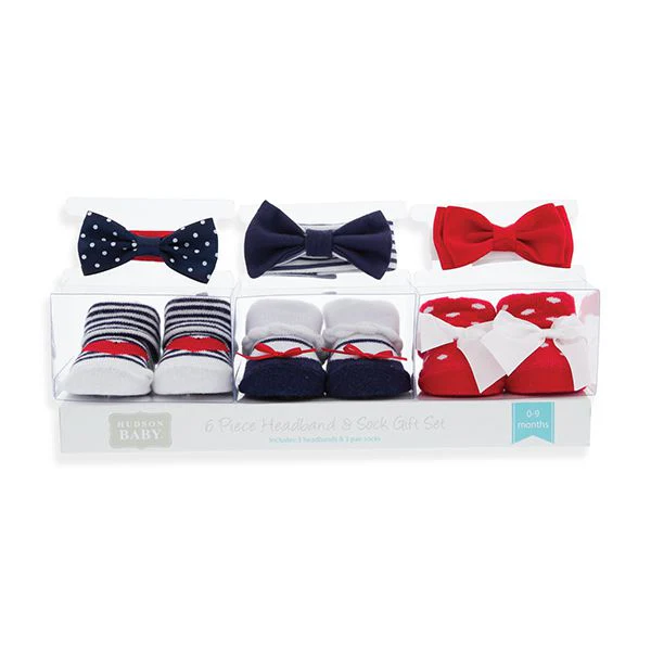 Zubaida's Adorable 6 Pcs Socks & Headbands Coordinated Set - Image 2