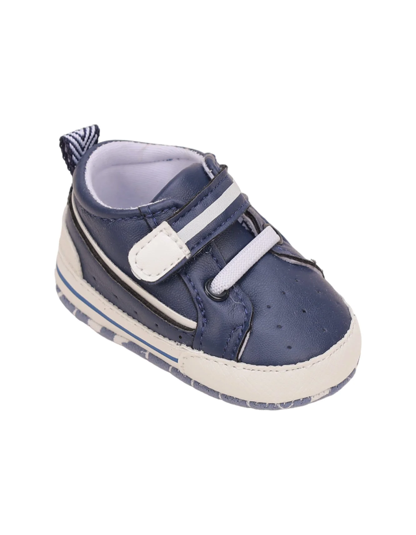 Booties Navy Blue & White for Boys - Image 3