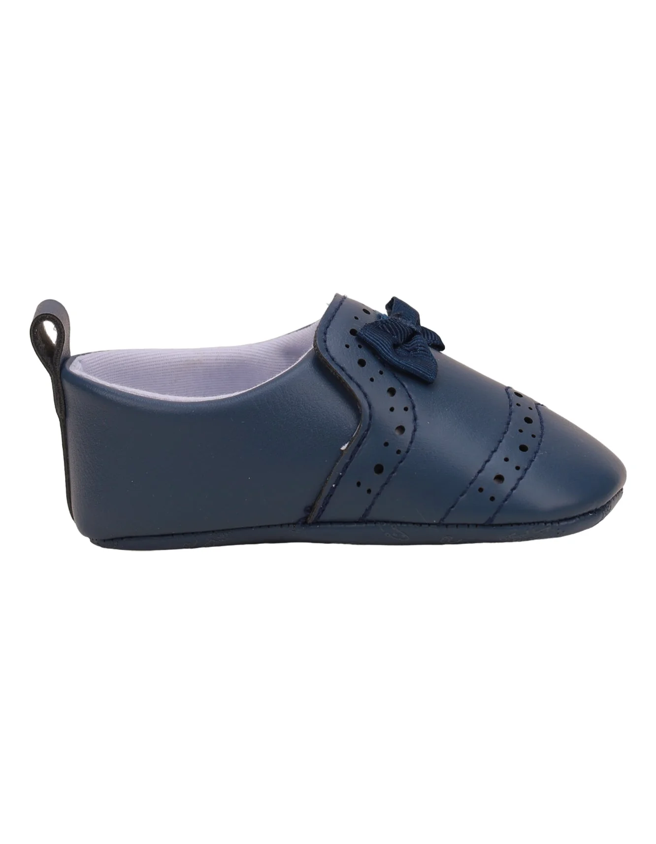 Booties Navy Blue with Bow Theme for Girls - Image 4