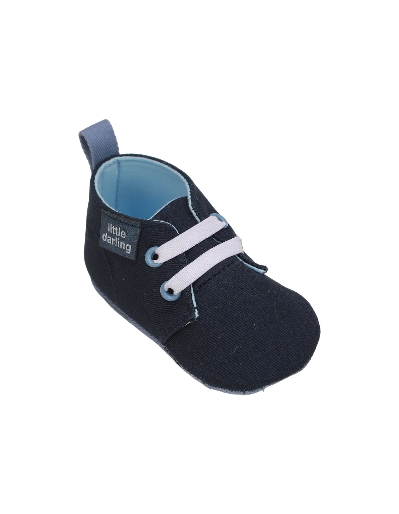 Booties Navy Blue with White Laces for Boys - Image 3