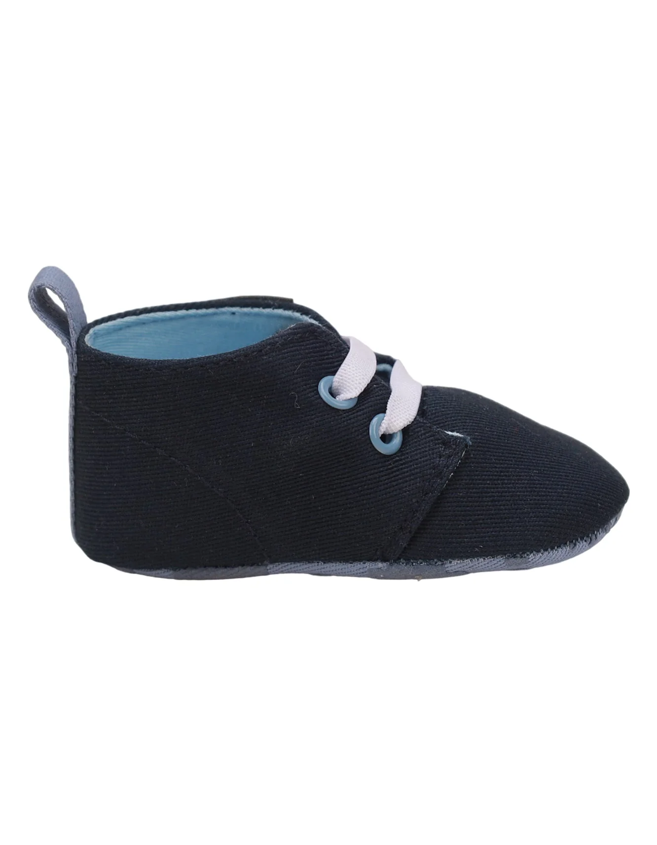 Booties Navy Blue with White Laces for Boys - Image 4