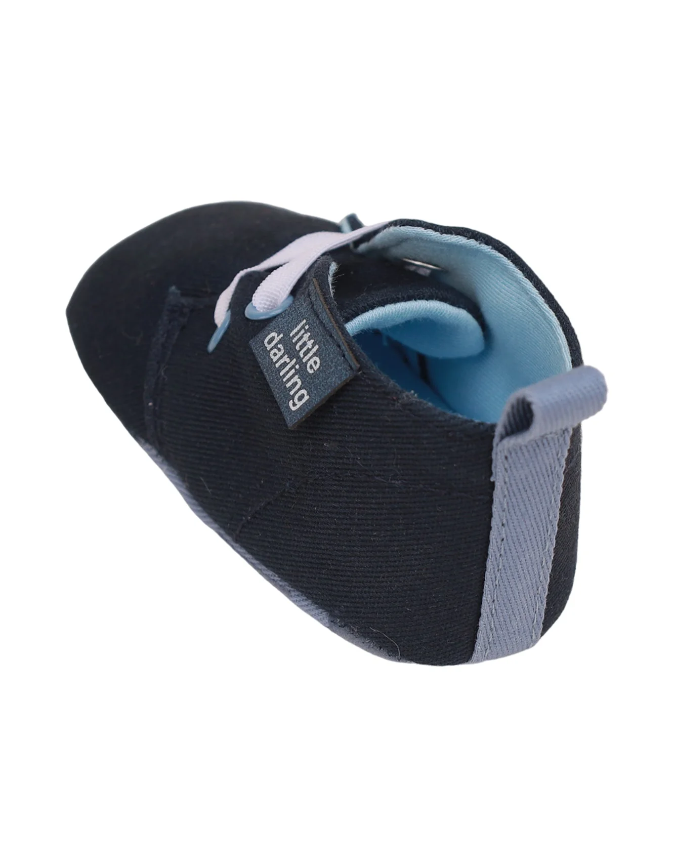 Booties Navy Blue with White Laces for Boys - Image 5