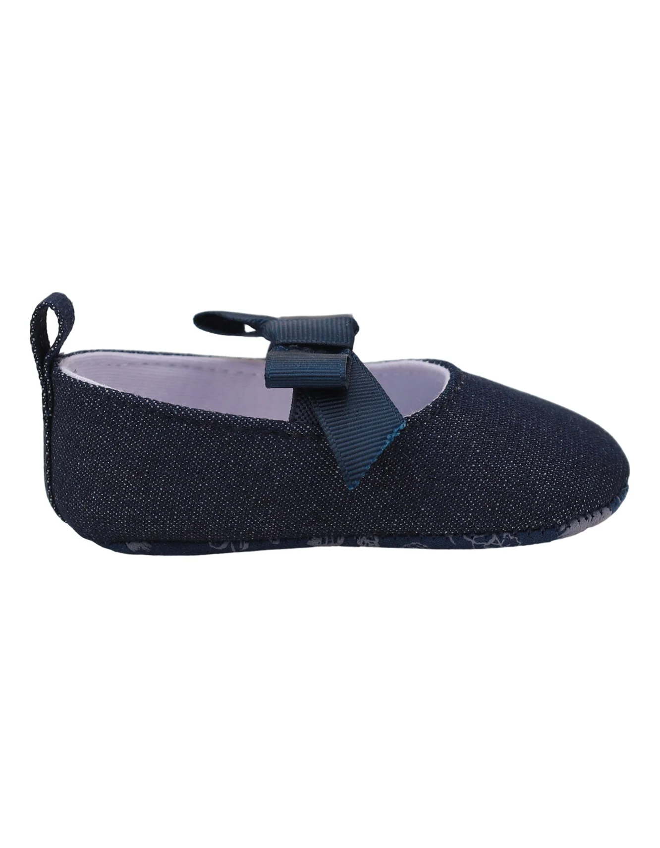 Booties Navy with Bow for Girls - Image 4