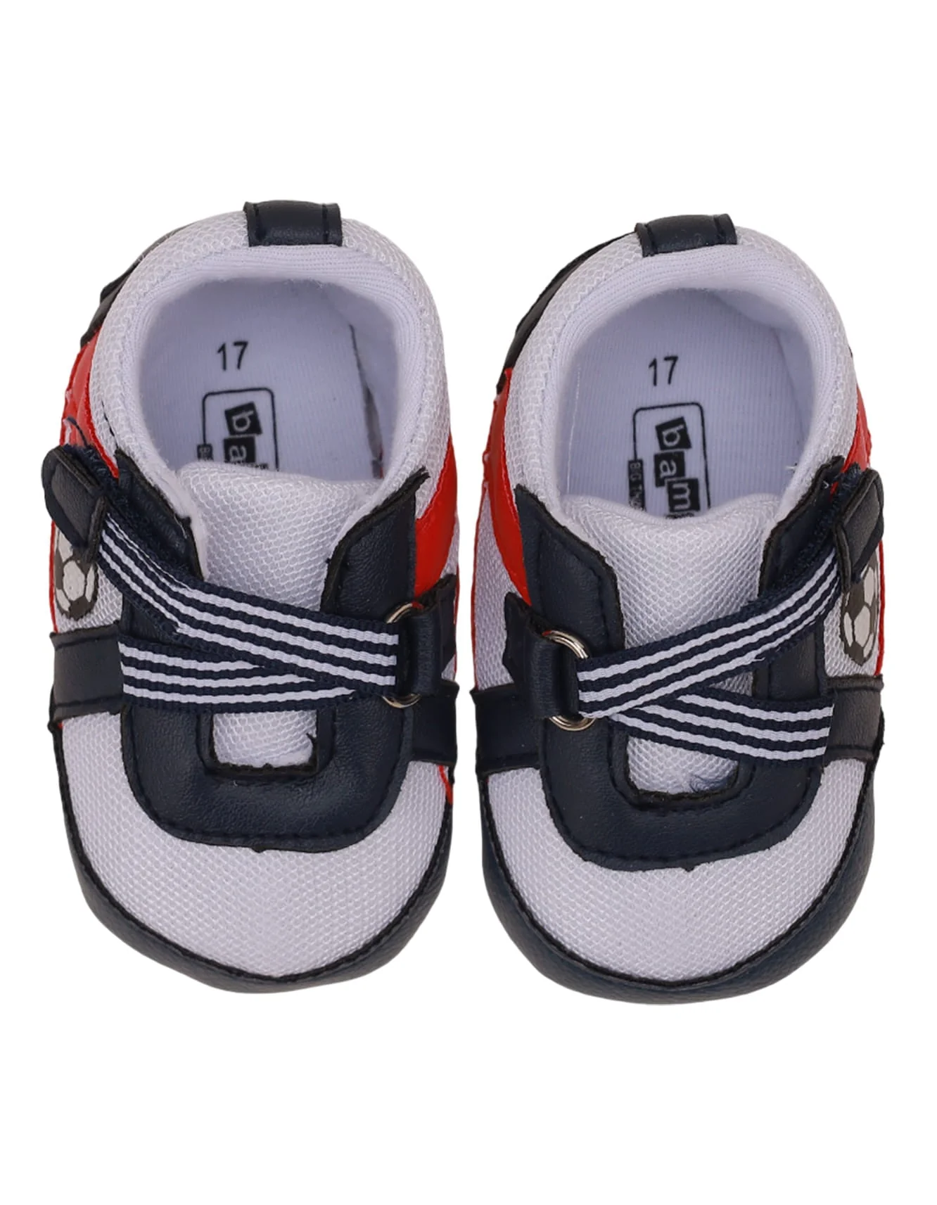Booties Navy with Football Theme for Boys - Image 2