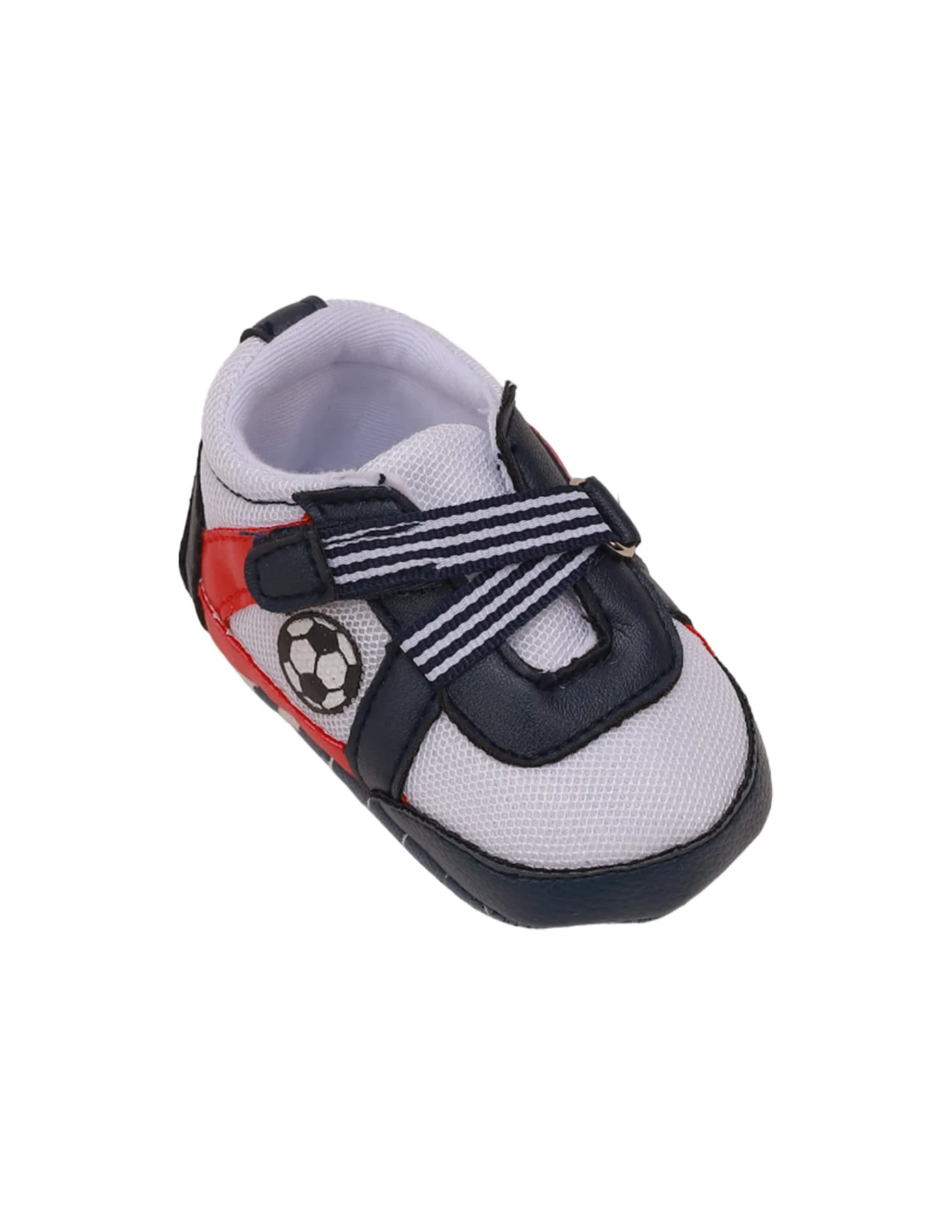Booties Navy with Football Theme for Boys - Image 3