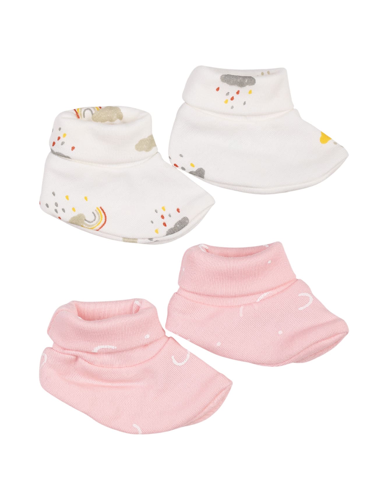 Baby Girl Booties Bambies® Pack of 2 Rainbow at Zubaidas Official™ Pakistan