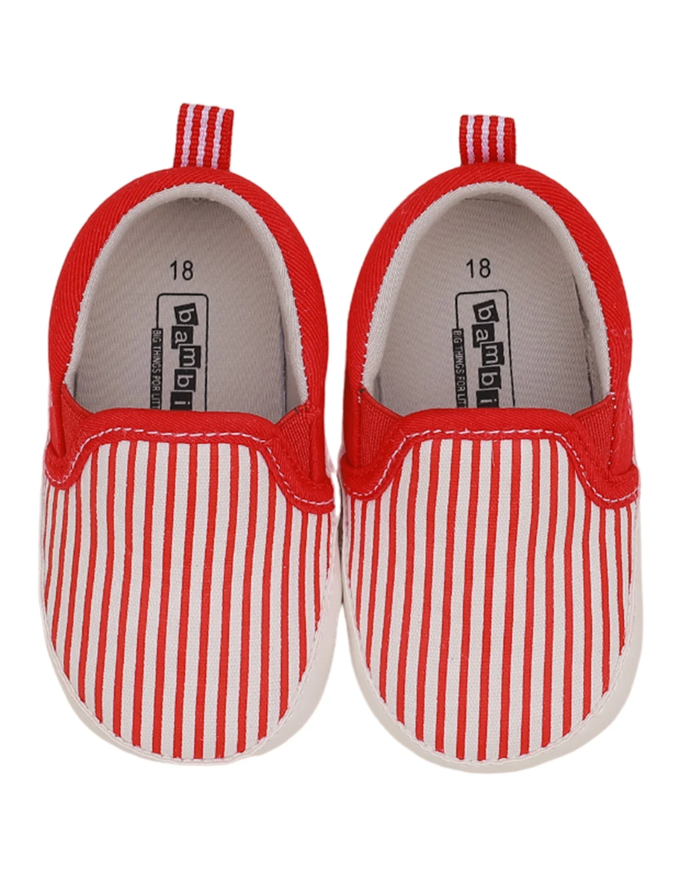 Booties Red & White for Boys - Image 2