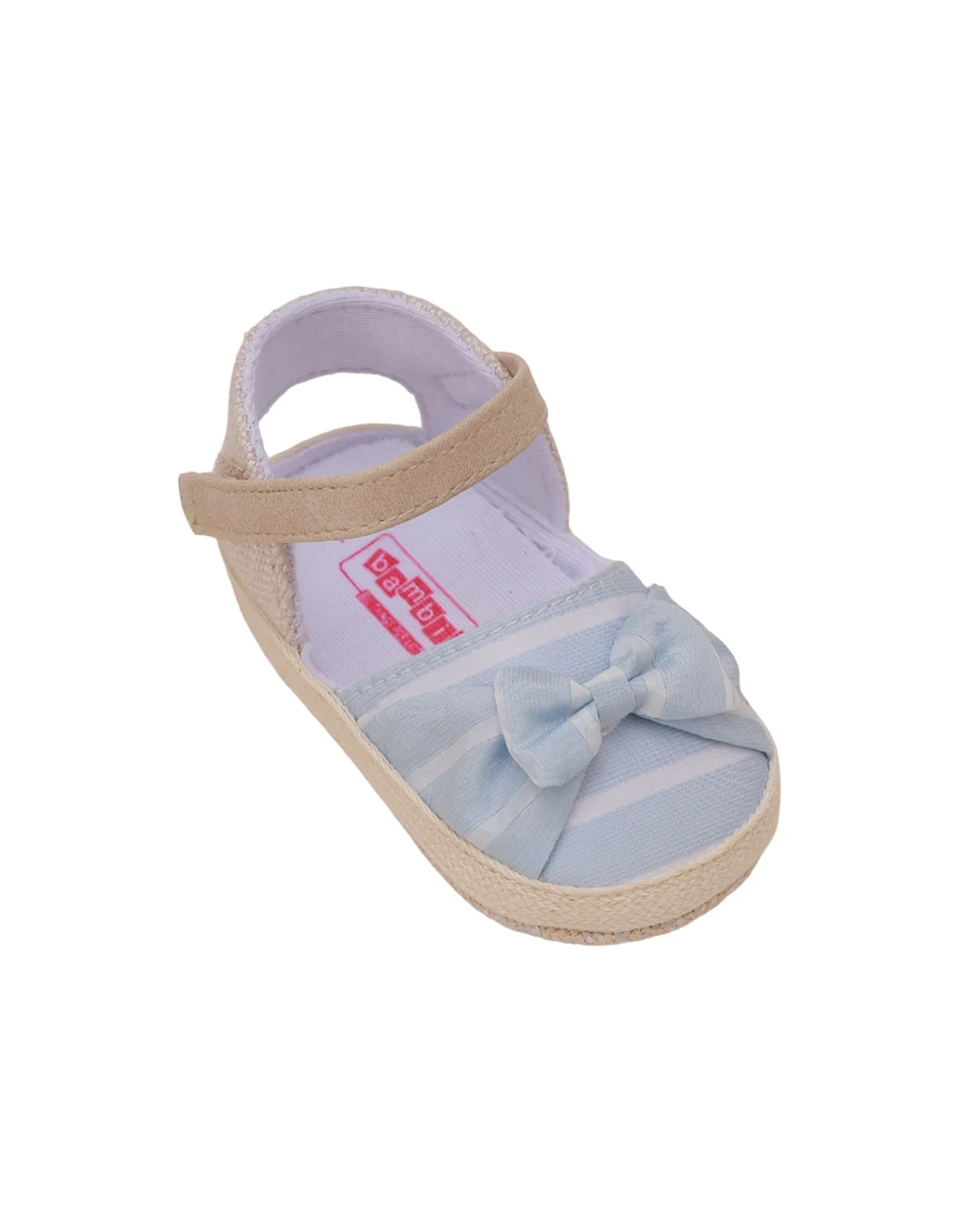 Booties Sky Blue with Bow for Girls - Image 3