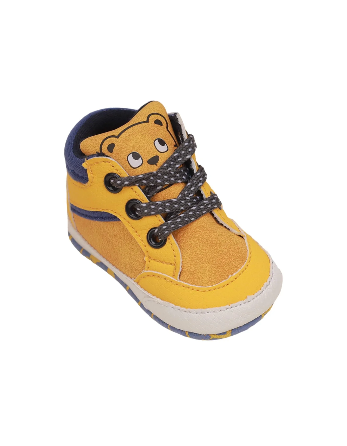 Booties Yellow with Bear Theme for Boys - Image 3
