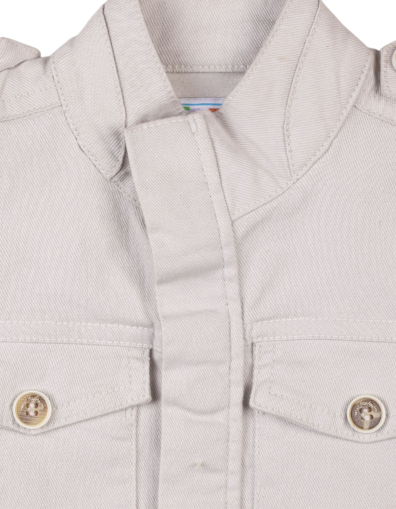 Boys and Girls Winter Jacket Bambies Front Pocket Off White at Zubaidas - Image 3