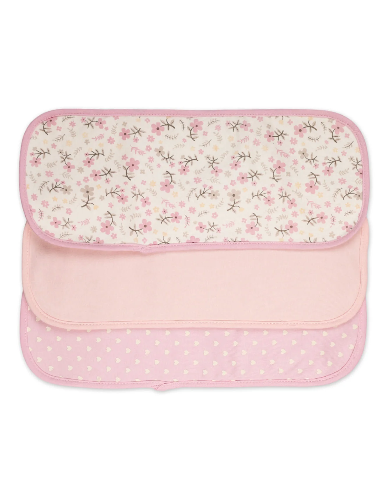 Zubaida's Soft, Absorbent & Baby-Friendly 3 Pcs Burp Cloths