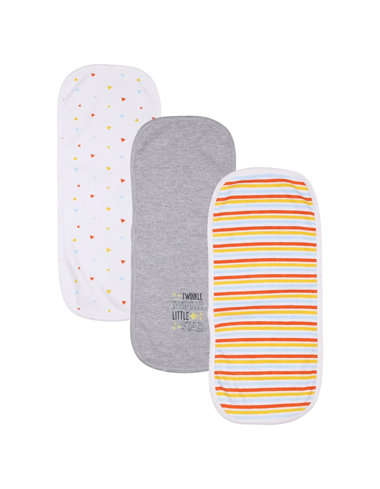 Bambies® Burp Cloths Pack of 3 Patterns at Zubaidas Official™ Pakistan