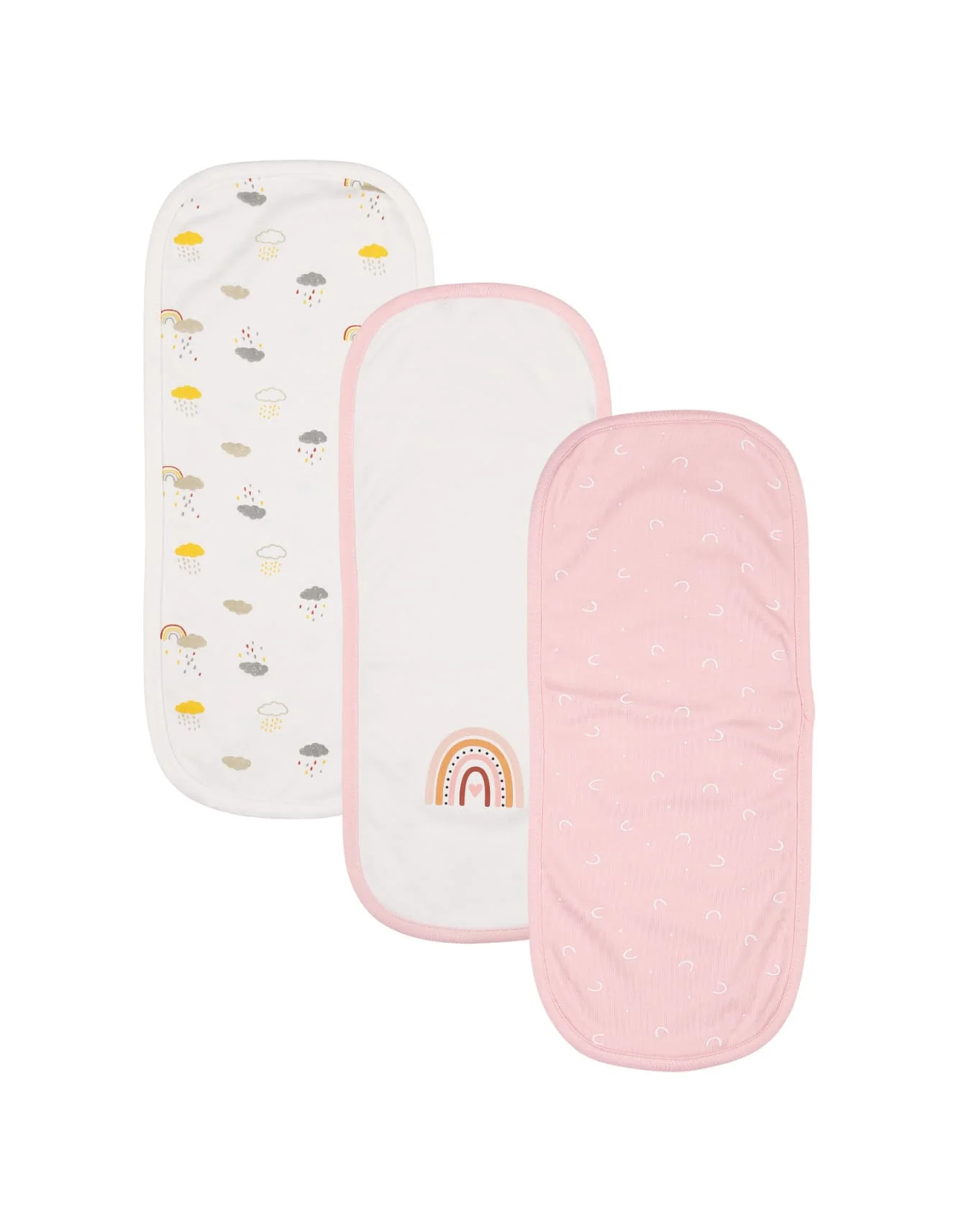 Bambies® Burp Cloths Pack of 3 Rainbow at Zubaidas Official™ Pakistan
