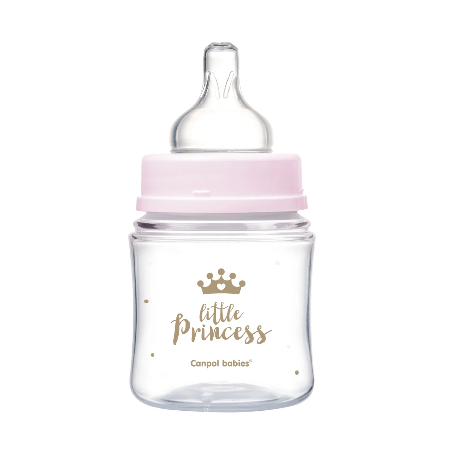 Canpol babies Anti colic Wide Neck Bottle 120 ML PP Easy Start ROYAL BABY Pink 35/233 at Zubaidas Official™ - Image 2