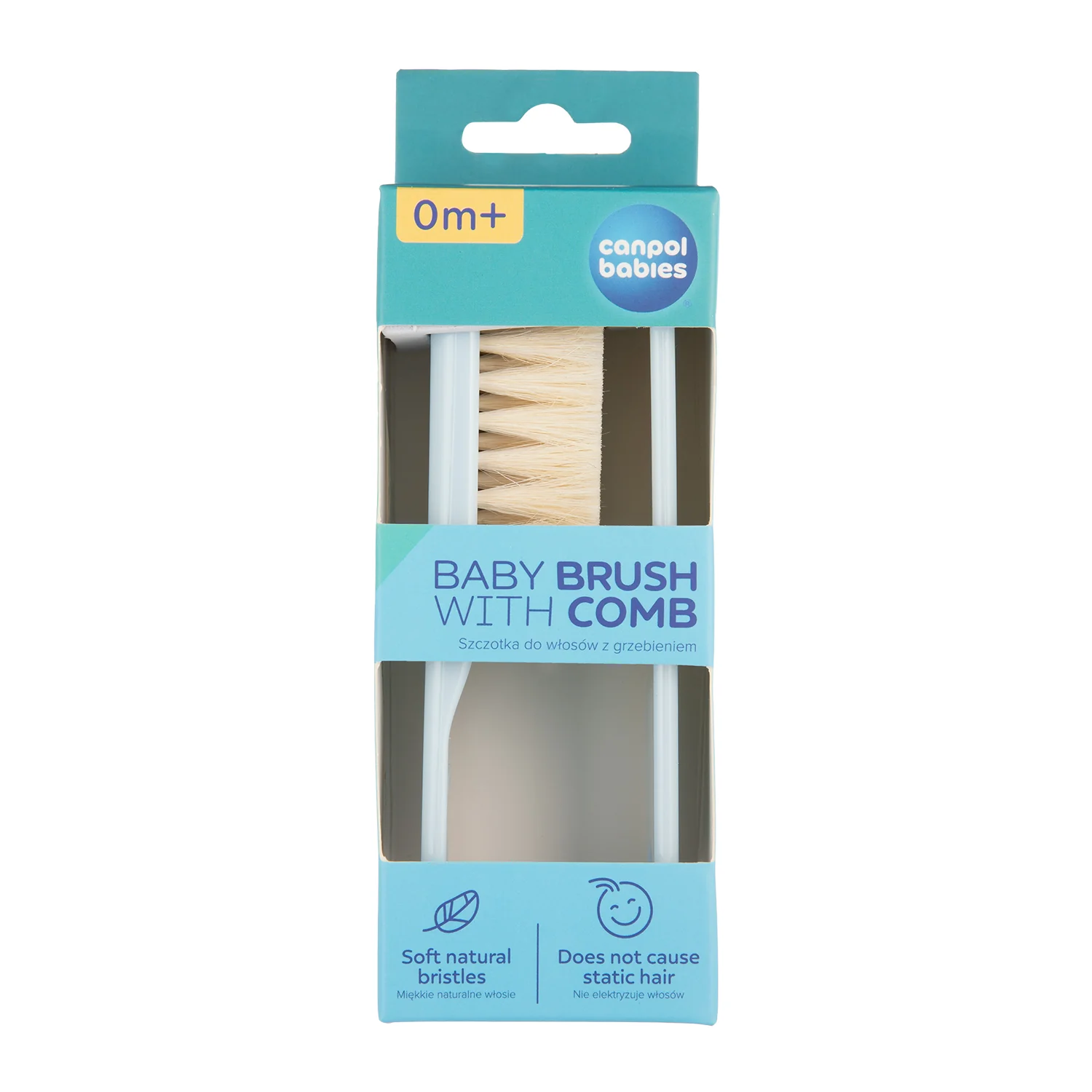 Canpol Babies Baby Brush and Comb with Soft Natural Bristles CB 2/424 at Zubaidas Official™ - Image 8